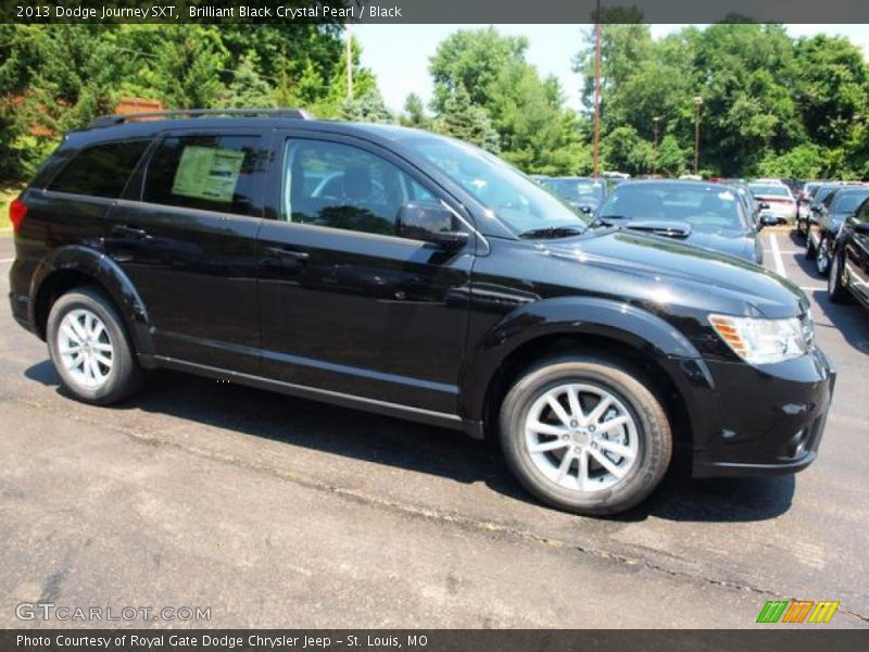 Brilliant Black Crystal Pearl / Black 2013 Dodge Journey SXT