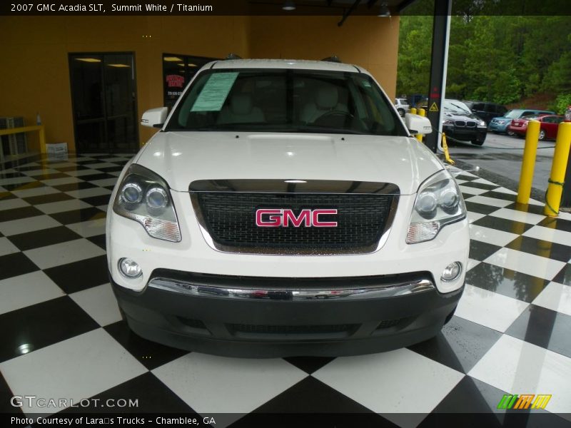 Summit White / Titanium 2007 GMC Acadia SLT