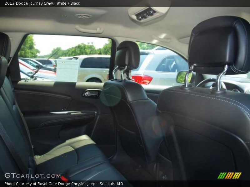 White / Black 2013 Dodge Journey Crew