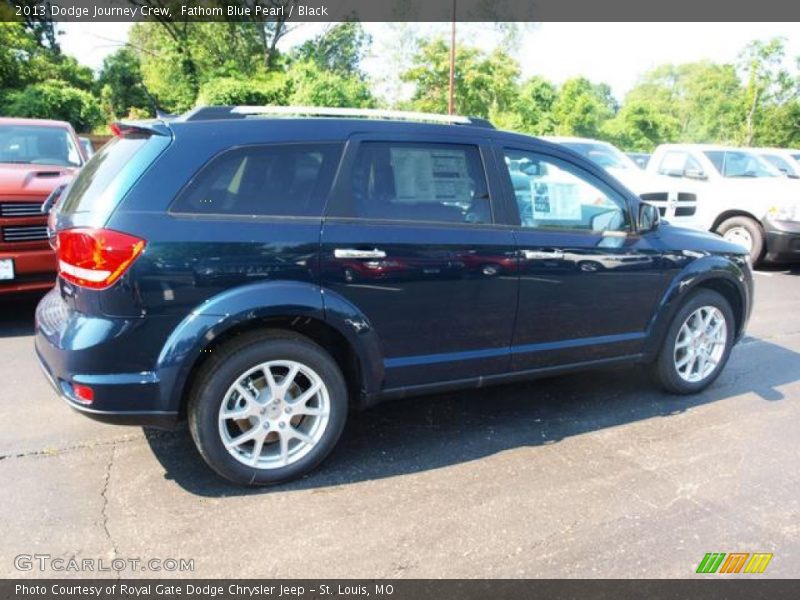 Fathom Blue Pearl / Black 2013 Dodge Journey Crew