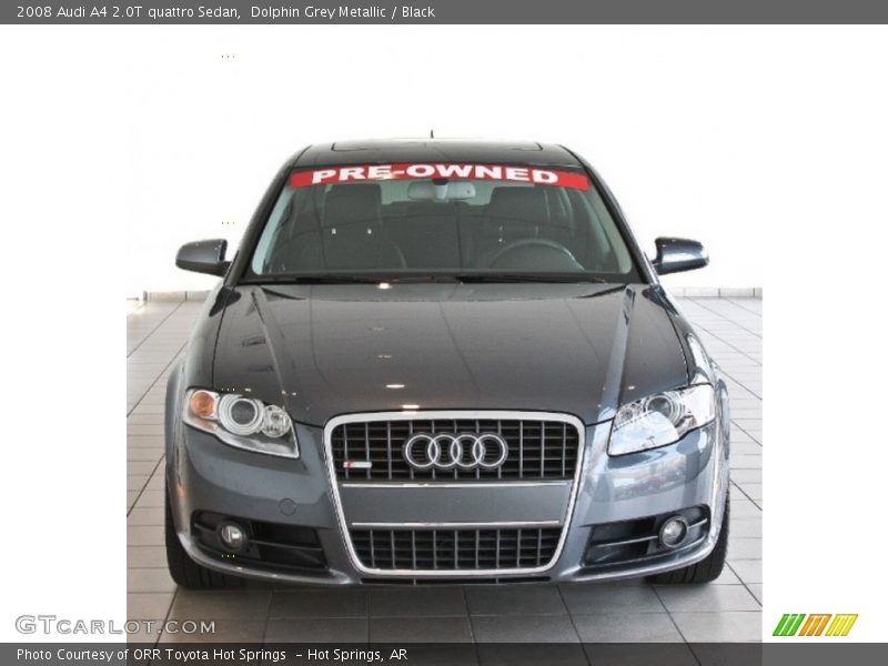 Dolphin Grey Metallic / Black 2008 Audi A4 2.0T quattro Sedan