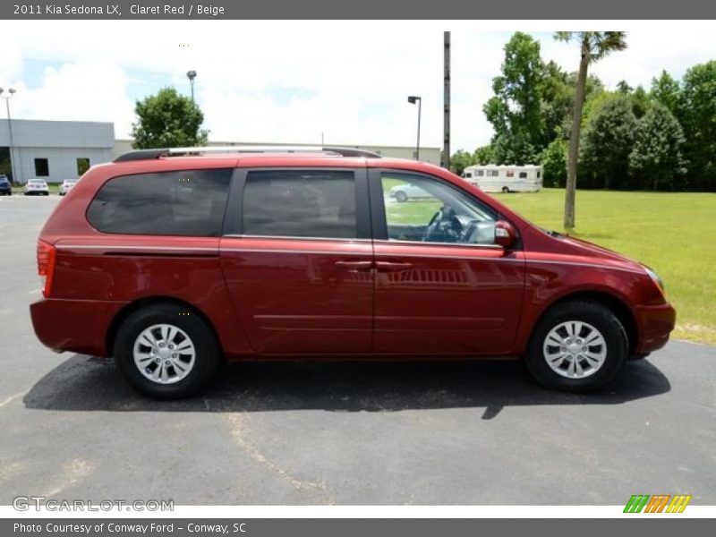 Claret Red / Beige 2011 Kia Sedona LX