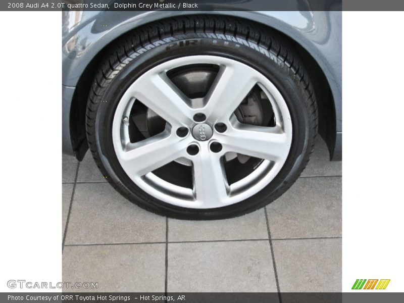 Dolphin Grey Metallic / Black 2008 Audi A4 2.0T quattro Sedan