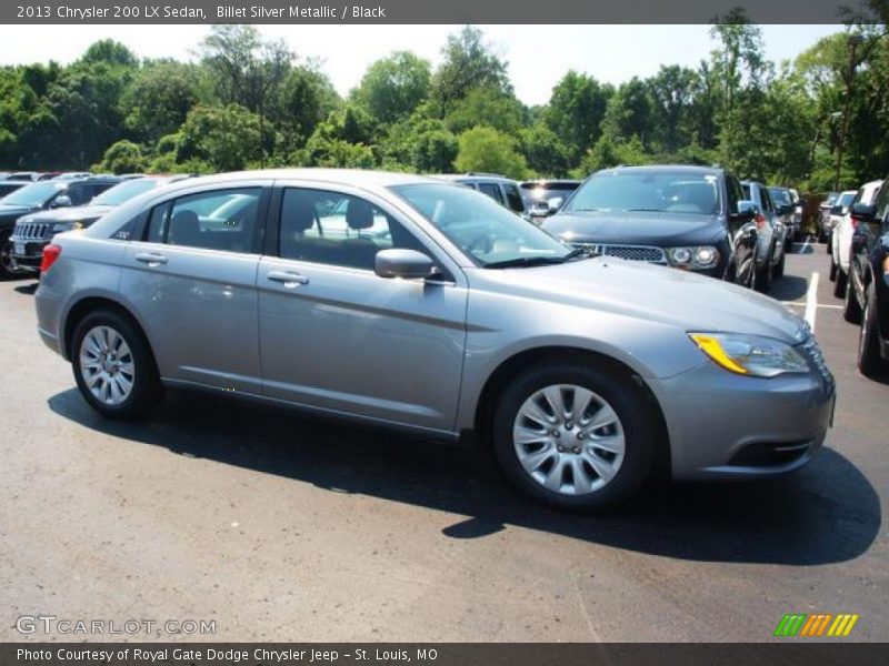 Billet Silver Metallic / Black 2013 Chrysler 200 LX Sedan