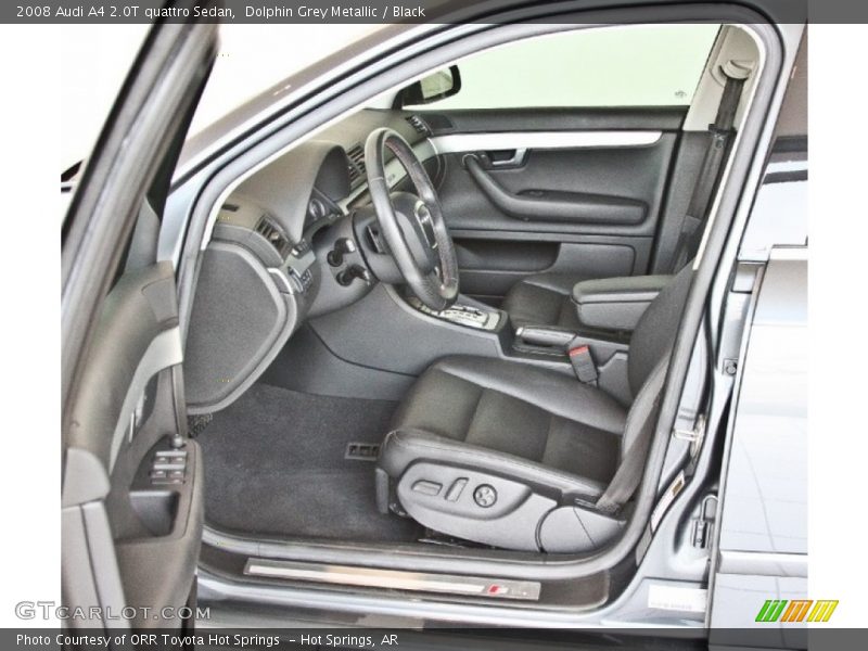 Dolphin Grey Metallic / Black 2008 Audi A4 2.0T quattro Sedan