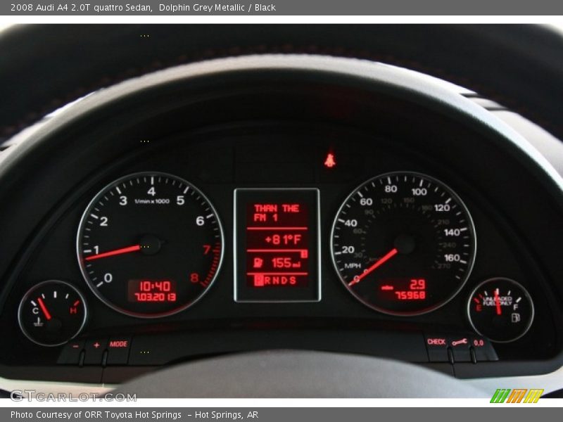 Dolphin Grey Metallic / Black 2008 Audi A4 2.0T quattro Sedan