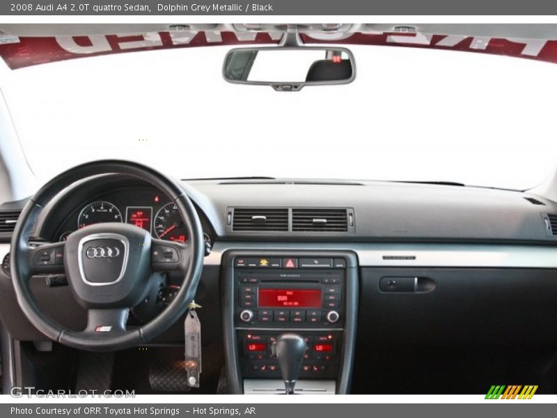 Dolphin Grey Metallic / Black 2008 Audi A4 2.0T quattro Sedan