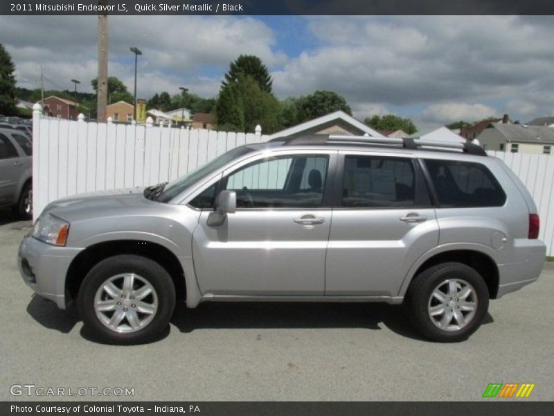 Quick Silver Metallic / Black 2011 Mitsubishi Endeavor LS