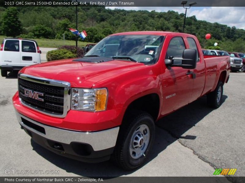 Fire Red / Dark Titanium 2013 GMC Sierra 2500HD Extended Cab 4x4
