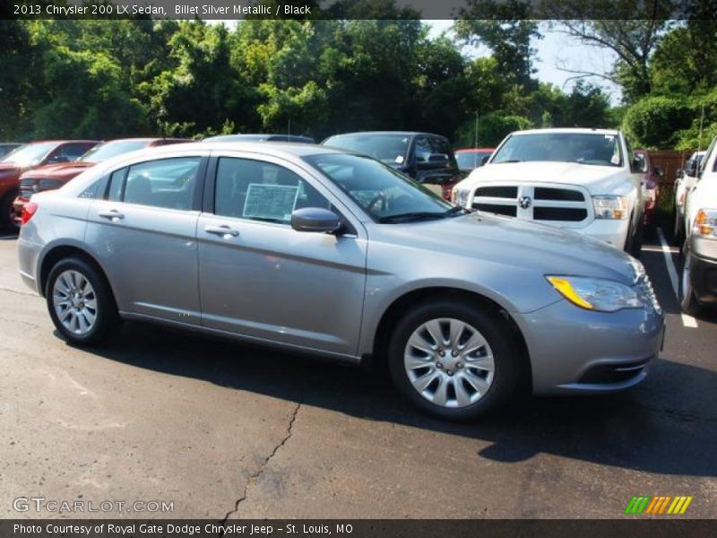 Billet Silver Metallic / Black 2013 Chrysler 200 LX Sedan