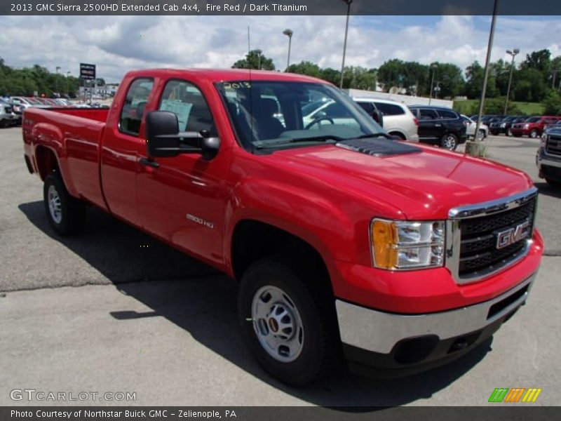 Fire Red / Dark Titanium 2013 GMC Sierra 2500HD Extended Cab 4x4