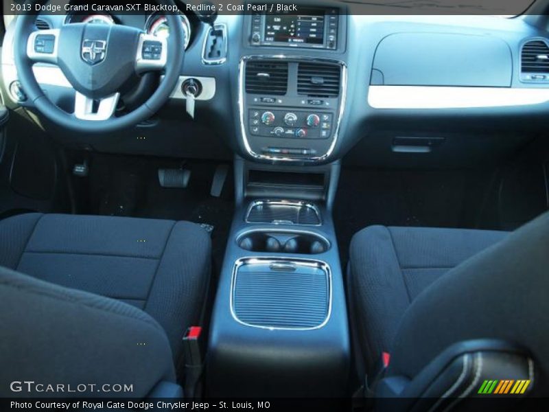 Dashboard of 2013 Grand Caravan SXT Blacktop