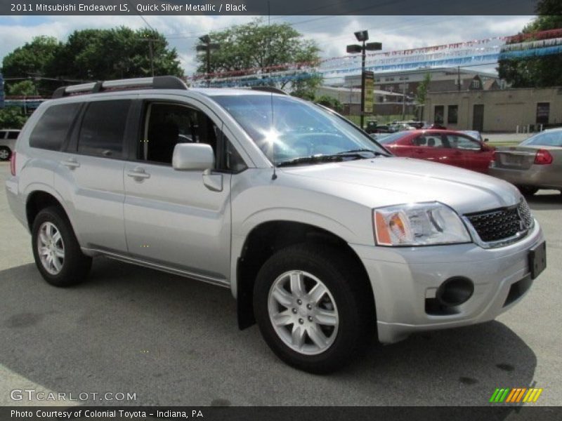 Quick Silver Metallic / Black 2011 Mitsubishi Endeavor LS