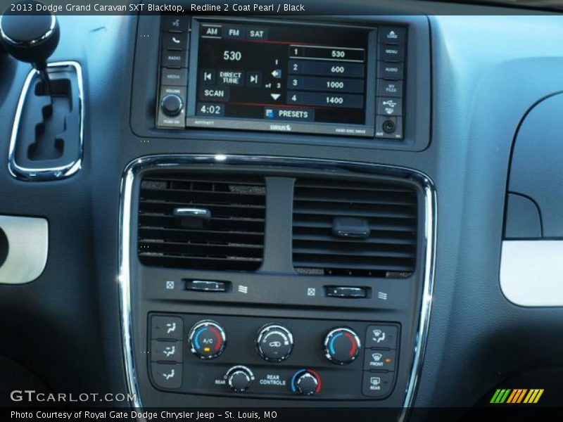 Controls of 2013 Grand Caravan SXT Blacktop