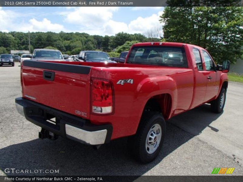 Fire Red / Dark Titanium 2013 GMC Sierra 2500HD Extended Cab 4x4