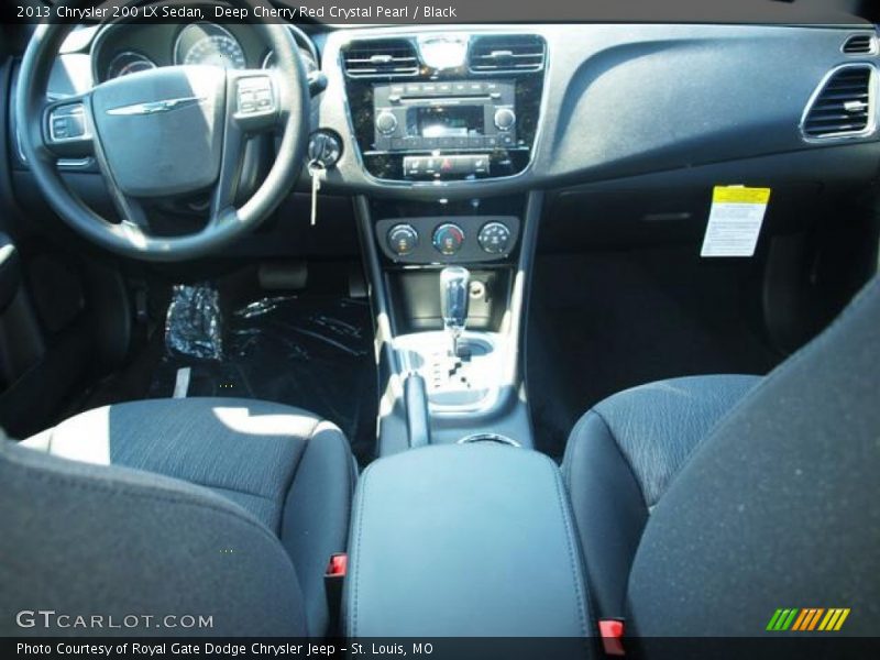 Deep Cherry Red Crystal Pearl / Black 2013 Chrysler 200 LX Sedan