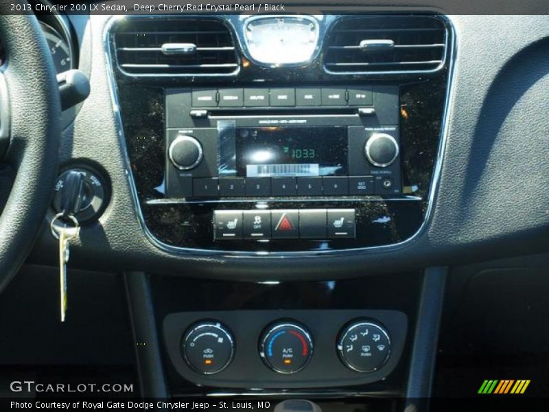 Deep Cherry Red Crystal Pearl / Black 2013 Chrysler 200 LX Sedan