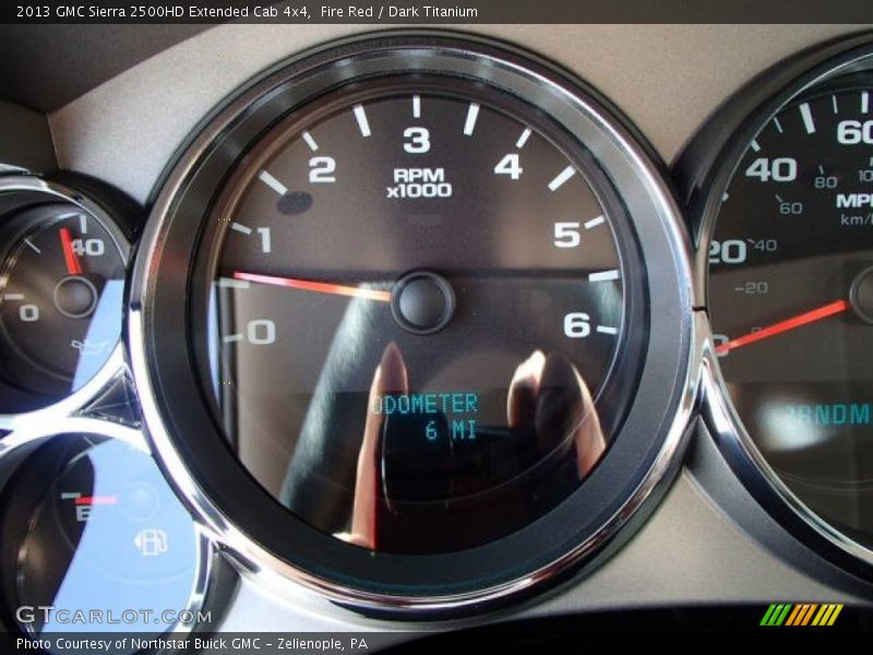 Fire Red / Dark Titanium 2013 GMC Sierra 2500HD Extended Cab 4x4