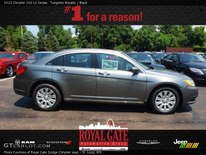 Tungsten Metallic / Black 2013 Chrysler 200 LX Sedan