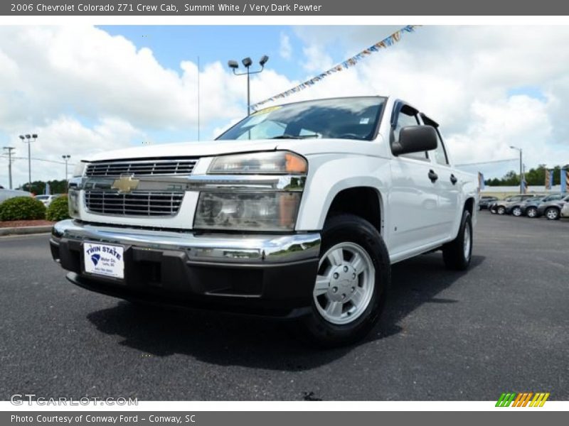 Summit White / Very Dark Pewter 2006 Chevrolet Colorado Z71 Crew Cab