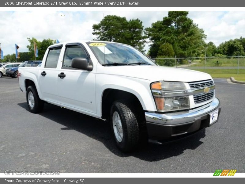 Summit White / Very Dark Pewter 2006 Chevrolet Colorado Z71 Crew Cab