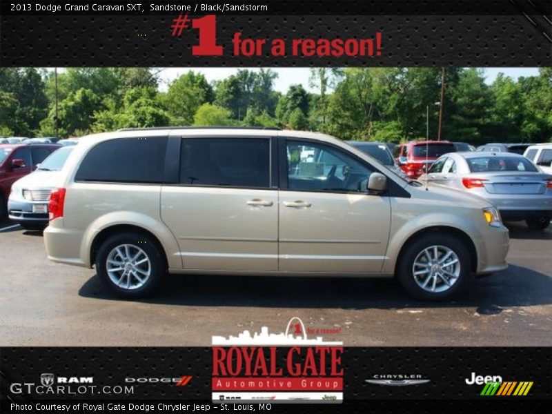 Sandstone / Black/Sandstorm 2013 Dodge Grand Caravan SXT