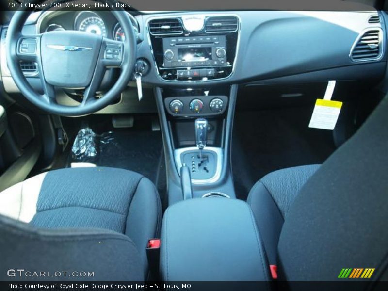 Black / Black 2013 Chrysler 200 LX Sedan