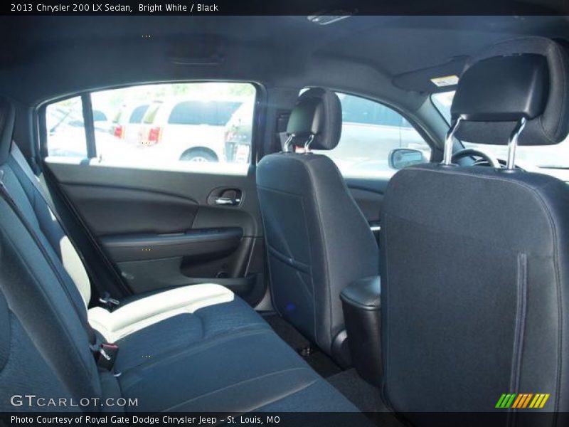 Bright White / Black 2013 Chrysler 200 LX Sedan