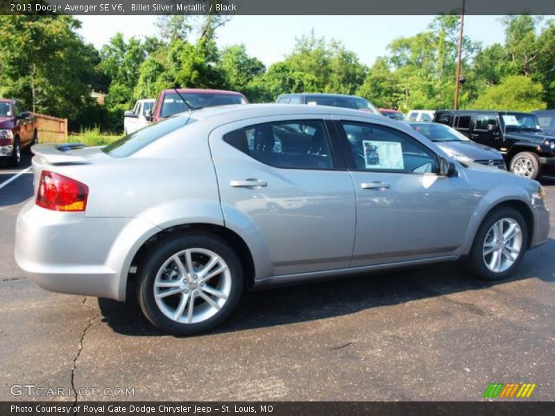 Billet Silver Metallic / Black 2013 Dodge Avenger SE V6