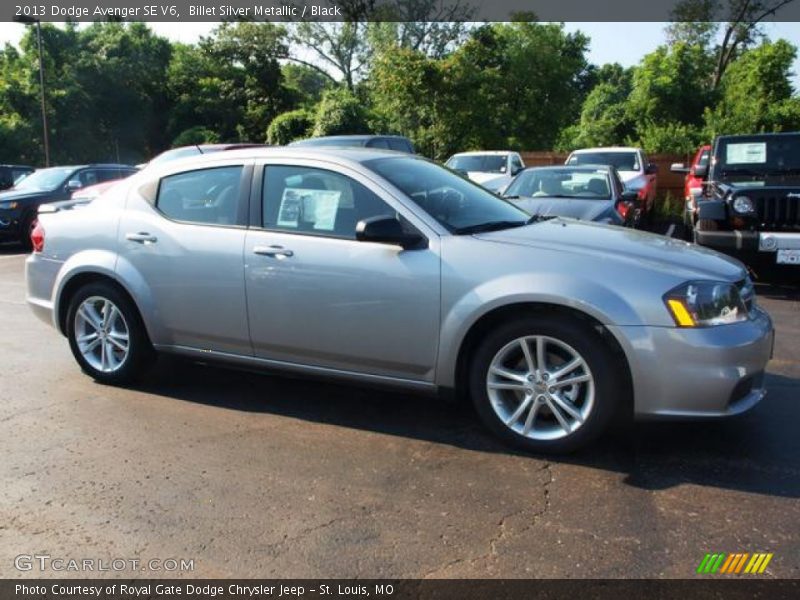 Billet Silver Metallic / Black 2013 Dodge Avenger SE V6