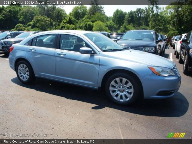 Crystal Blue Pearl / Black 2013 Chrysler 200 LX Sedan
