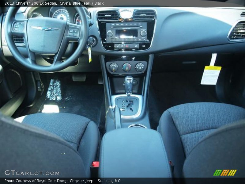 Crystal Blue Pearl / Black 2013 Chrysler 200 LX Sedan