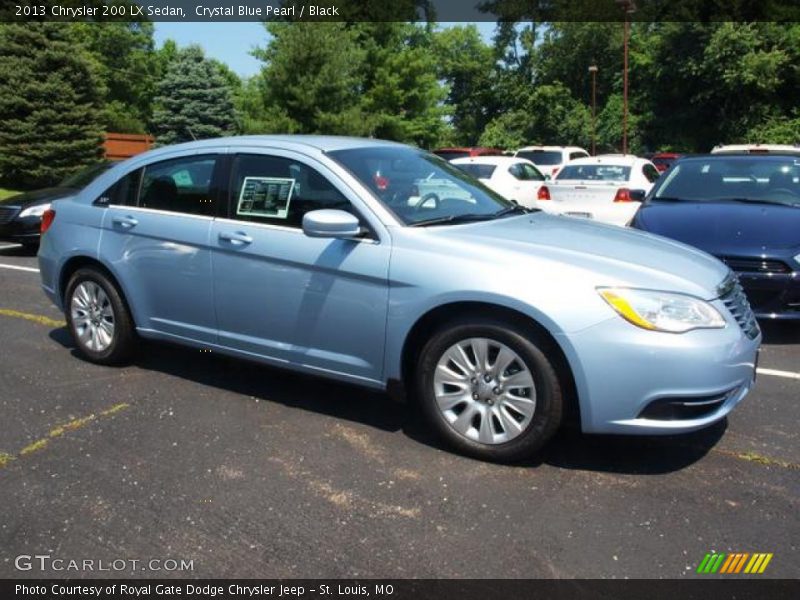 Crystal Blue Pearl / Black 2013 Chrysler 200 LX Sedan