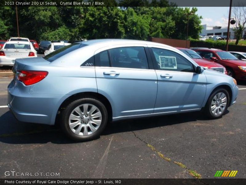 Crystal Blue Pearl / Black 2013 Chrysler 200 LX Sedan