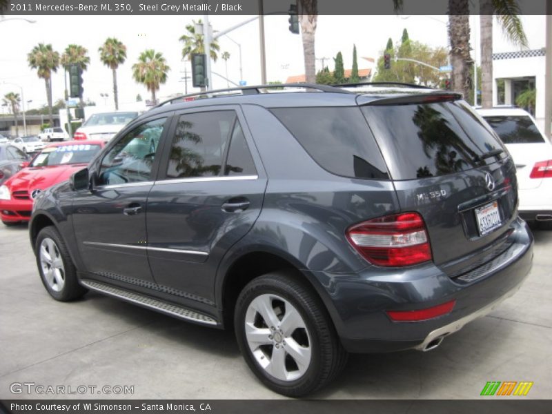 Steel Grey Metallic / Black 2011 Mercedes-Benz ML 350