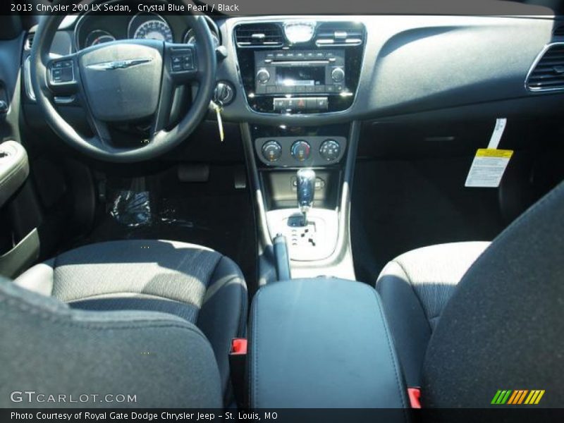 Crystal Blue Pearl / Black 2013 Chrysler 200 LX Sedan