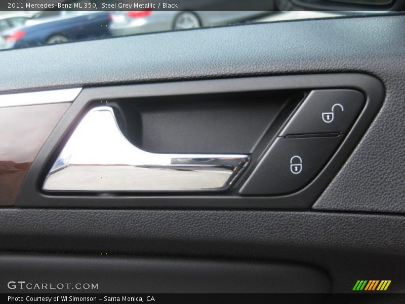 Steel Grey Metallic / Black 2011 Mercedes-Benz ML 350