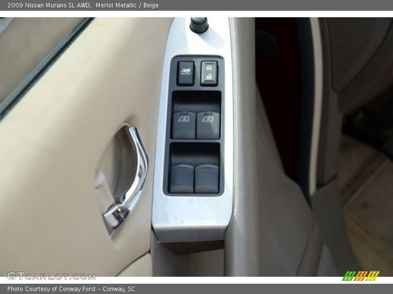 Merlot Metallic / Beige 2009 Nissan Murano SL AWD