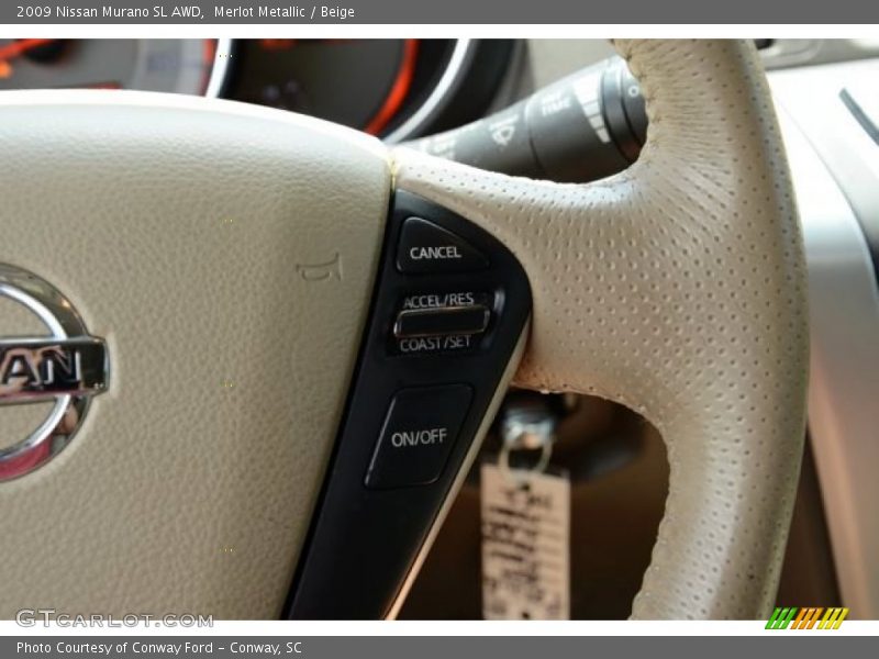 Merlot Metallic / Beige 2009 Nissan Murano SL AWD