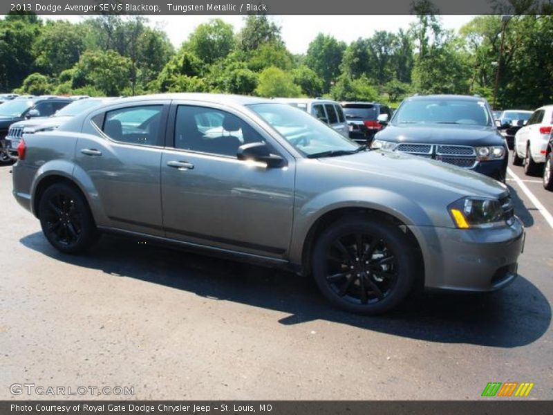 Tungsten Metallic / Black 2013 Dodge Avenger SE V6 Blacktop
