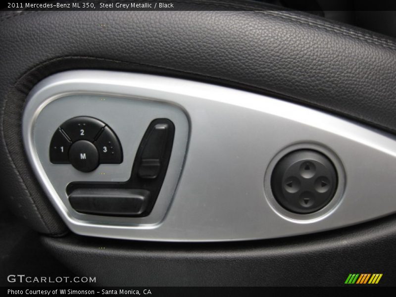 Steel Grey Metallic / Black 2011 Mercedes-Benz ML 350