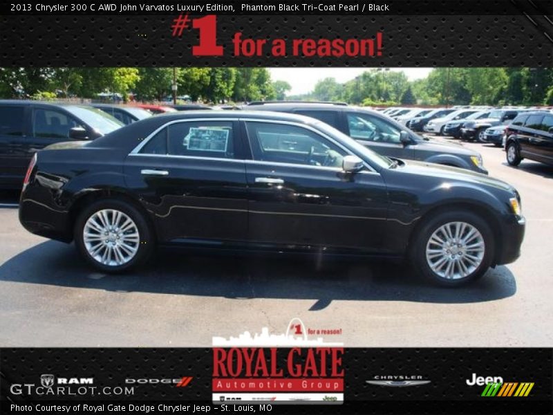 Phantom Black Tri-Coat Pearl / Black 2013 Chrysler 300 C AWD John Varvatos Luxury Edition