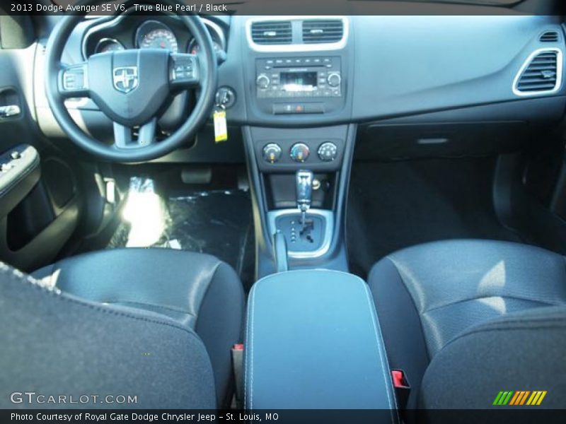 True Blue Pearl / Black 2013 Dodge Avenger SE V6