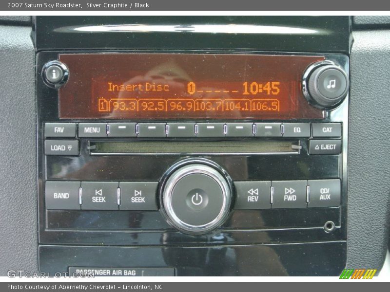 Audio System of 2007 Sky Roadster