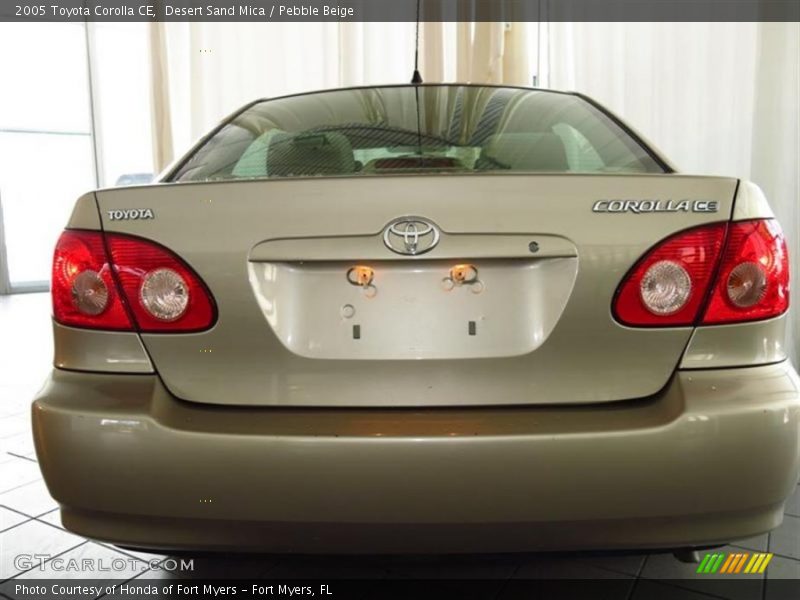 Desert Sand Mica / Pebble Beige 2005 Toyota Corolla CE