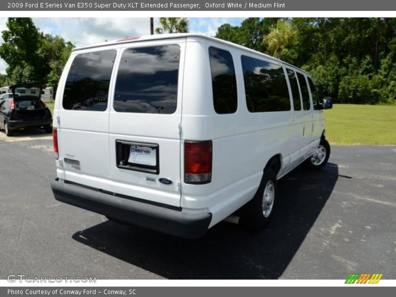 Oxford White / Medium Flint 2009 Ford E Series Van E350 Super Duty XLT Extended Passenger