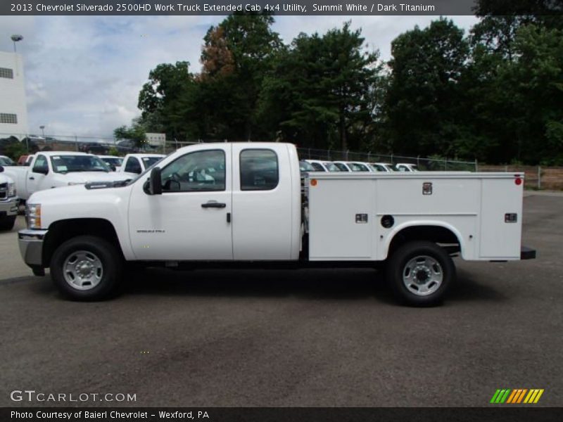 2013 Silverado 2500HD Work Truck Extended Cab 4x4 Utility Summit White