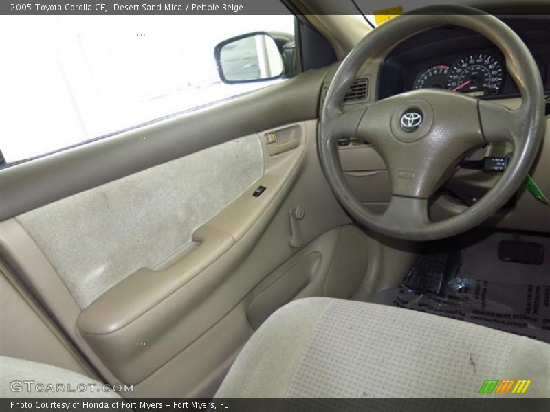 Desert Sand Mica / Pebble Beige 2005 Toyota Corolla CE