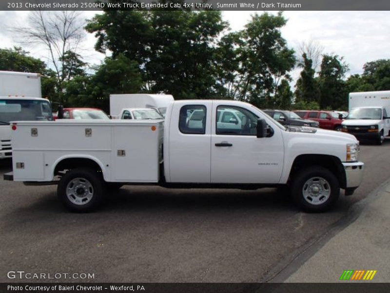 Summit White / Dark Titanium 2013 Chevrolet Silverado 2500HD Work Truck Extended Cab 4x4 Utility