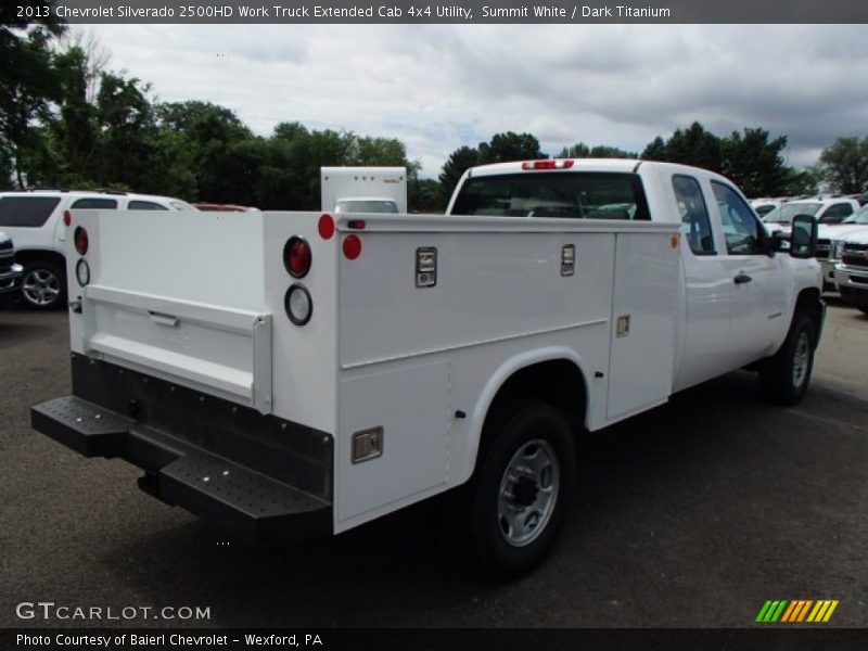 Summit White / Dark Titanium 2013 Chevrolet Silverado 2500HD Work Truck Extended Cab 4x4 Utility
